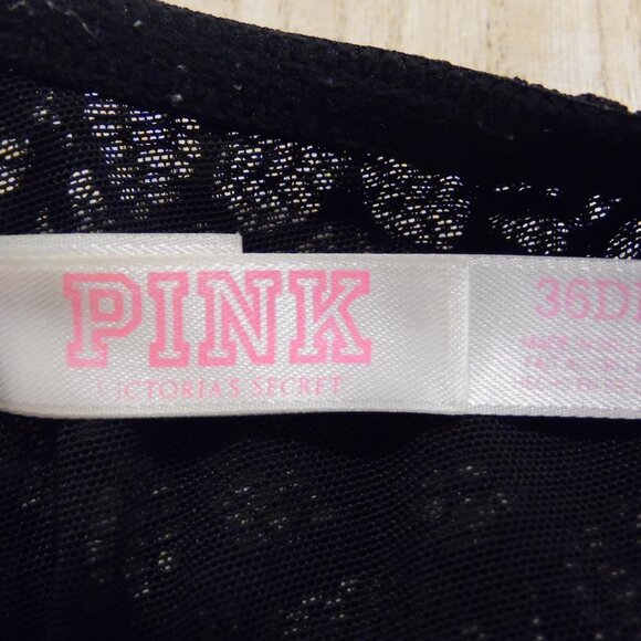 PINK by Victoria's Secret Date Racerback Bra Women's Size 36DD Lacy Back - Picture 8 of 10